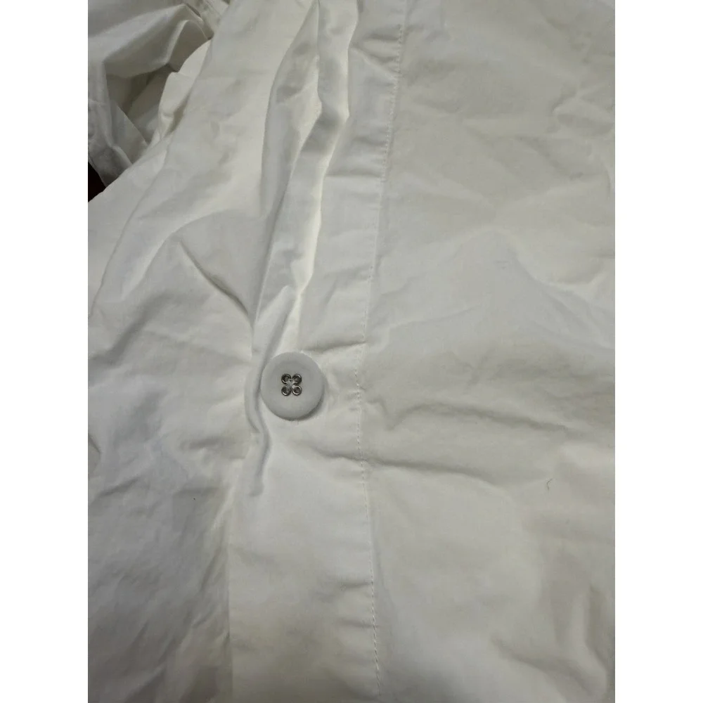 Serena & Lily BEL AIR Full/Queen White With Blue Embroidery Duvet Cover Only